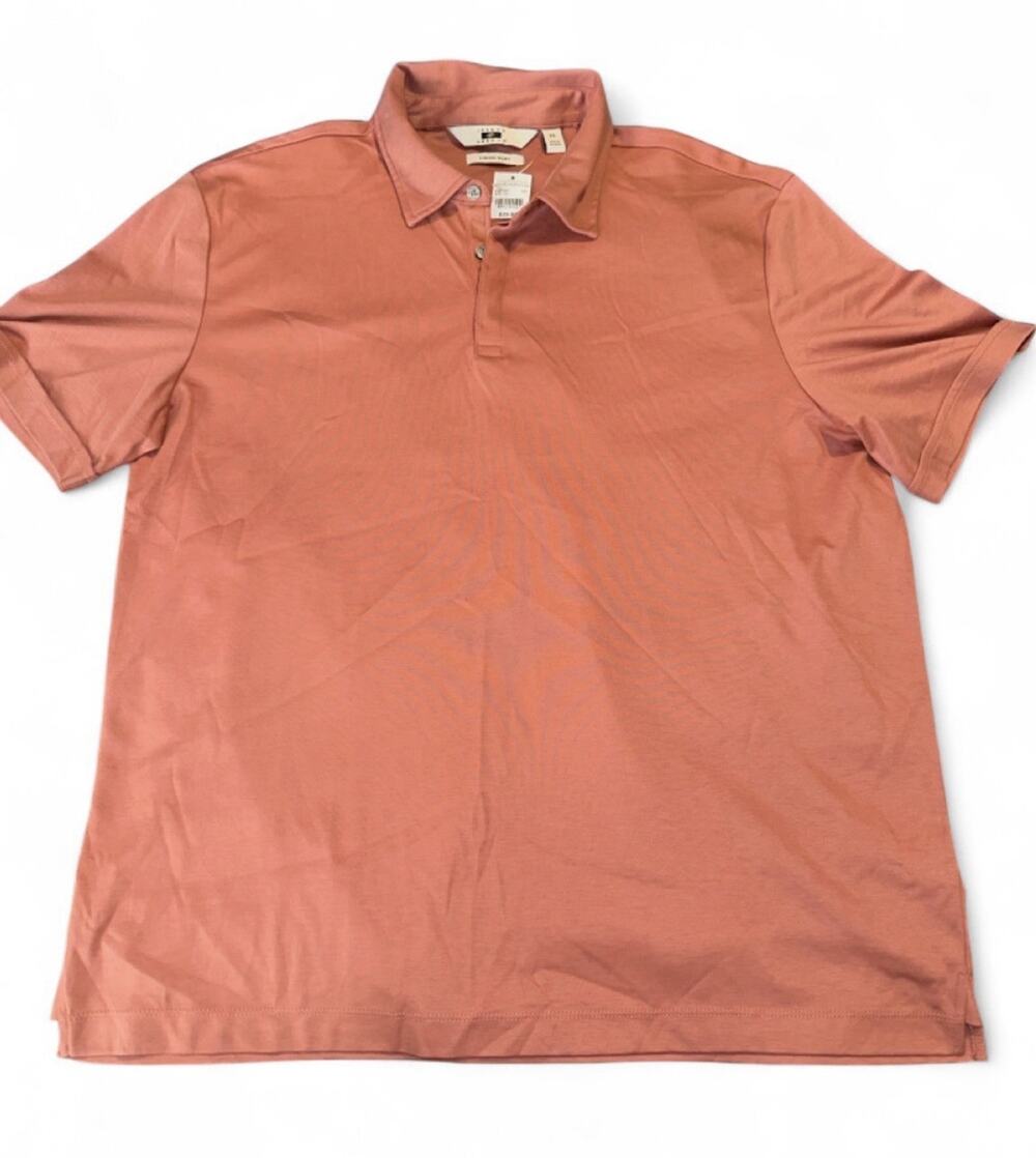 Joseph Abboud Polo Shirt Mens XL Modal/Polyester Short Sleeve Pullover